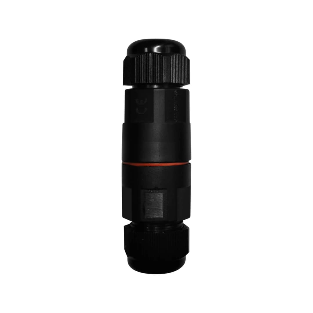 CONECTOR IMPERMEABLE LED STUDIO TIPO AISLADO 3 CUERDAS IP68 NEGRO