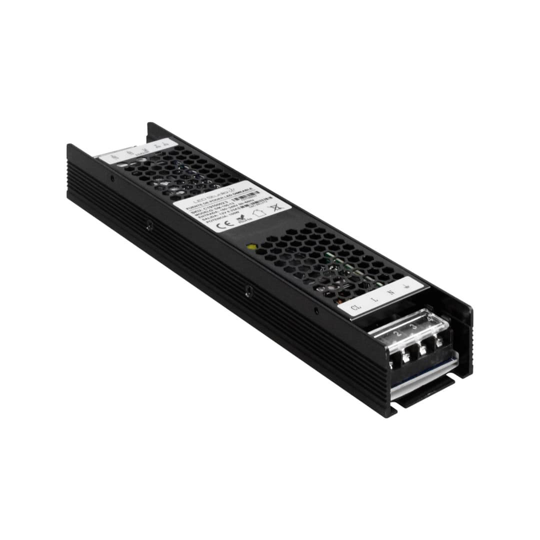 FUENTE DE PODER LED STUDIO DIMERIZABLE A 0-10V 100W 12V IP20 NEGRO