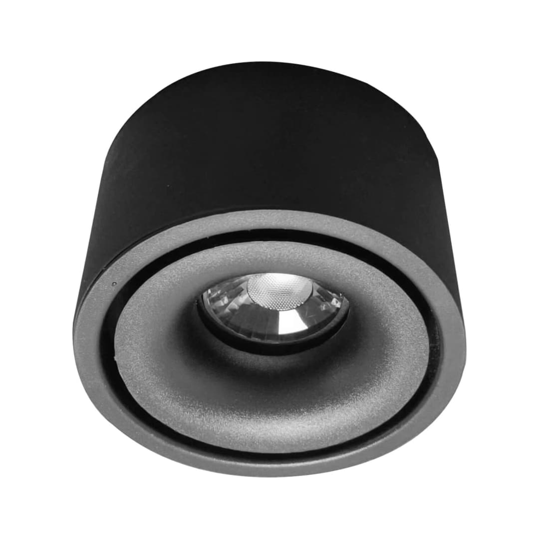 FOCO SOBREPUESTO LED STUDIO VITA 7W LUZ CÁLIDA (3000K) IP20 NEGRO