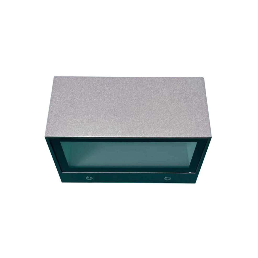 APLIQUÉ MURO BIFOCAL LED STUDIO RECTANGULAR 20W LUZ CÁLIDA (3000K) IP65 GRIS OSCURO
