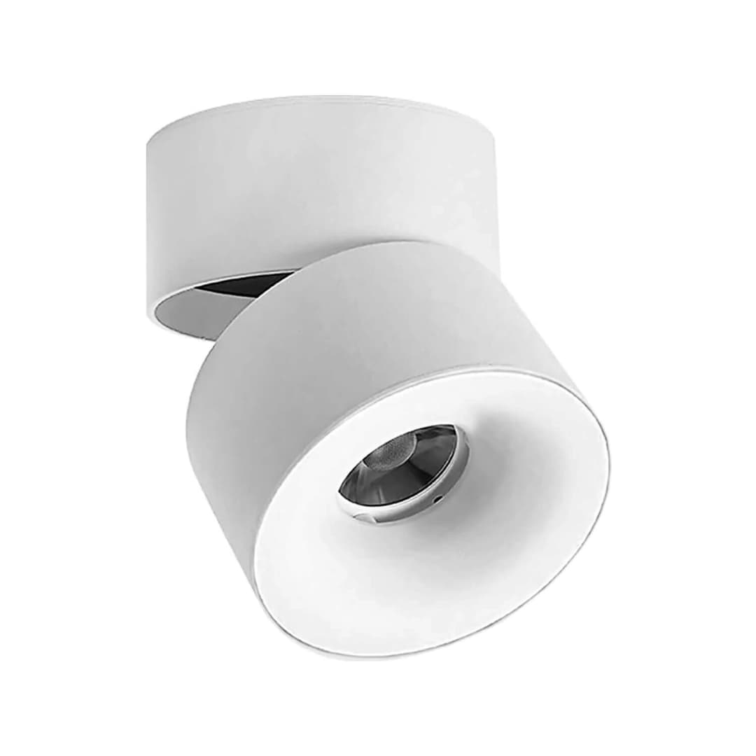 FOCO SOBREPUESTO CIELO / MURO LED STUDIO TITAN DIRIGIBLE 12W LUZ CÁLIDA (3000K) BLANCO