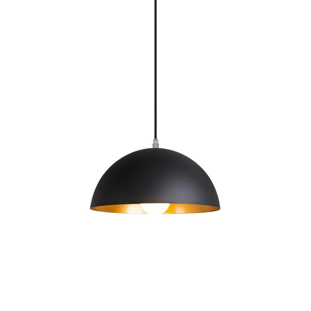 LÁMPARA COLGANTE LED STUDIO FÉNIX (SIN AMPOLLETA E27) NEGRO DORADO
