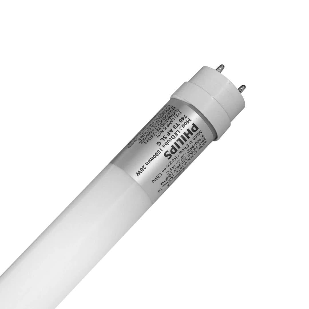 TUBO PHILIPS ECOFIT T8 20W LUZ NEUTRA (4000K) BLANCO (929001940568)
