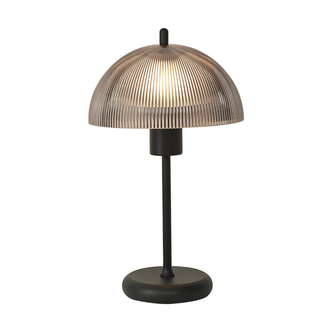 LÁMPARA DE MESA LED STUDIO VALENTINA 50CM (SIN AMPOLLETA E27) GRIS AHUMADO