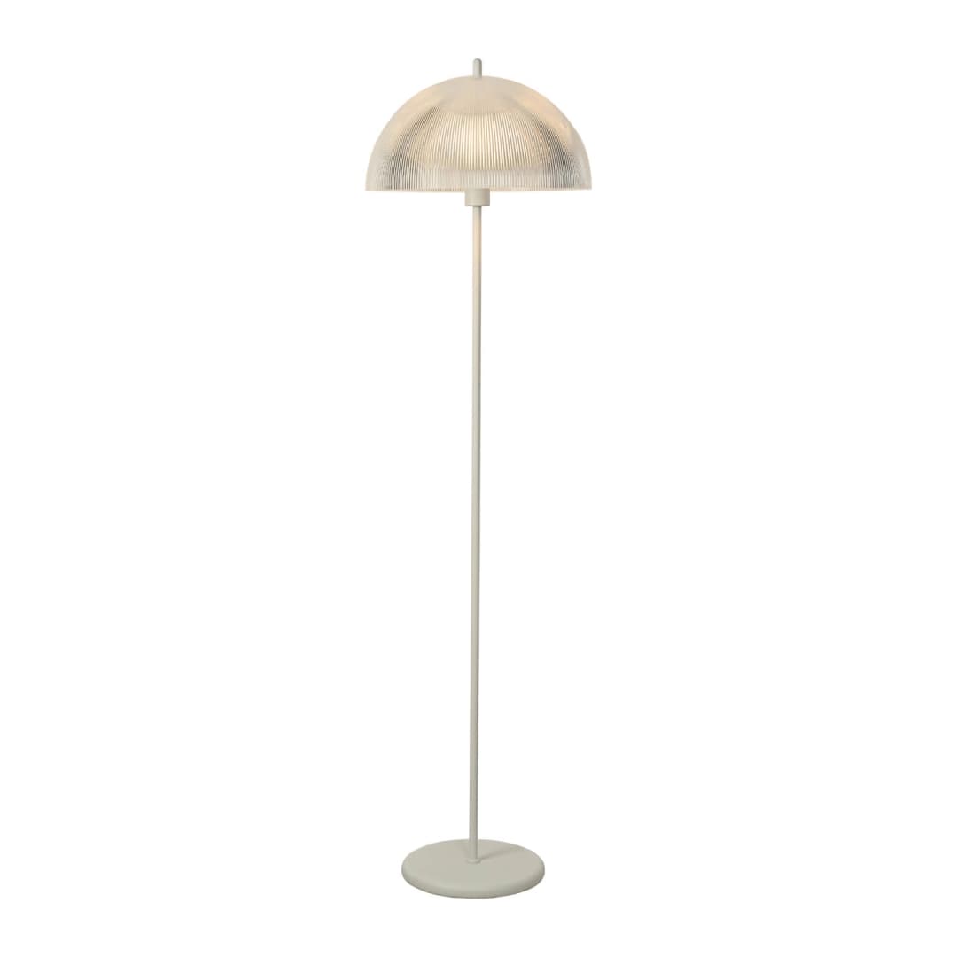 LÁMPARA DE PIE LED STUDIO VALENTINA (SIN AMPOLLETA E27) TRANSPARENTE BLANCO