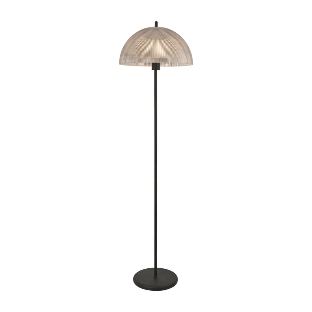 LÁMPARA DE PIE LED STUDIO VALENTINA (SIN AMPOLLETA E27) GRIS AHUMADO