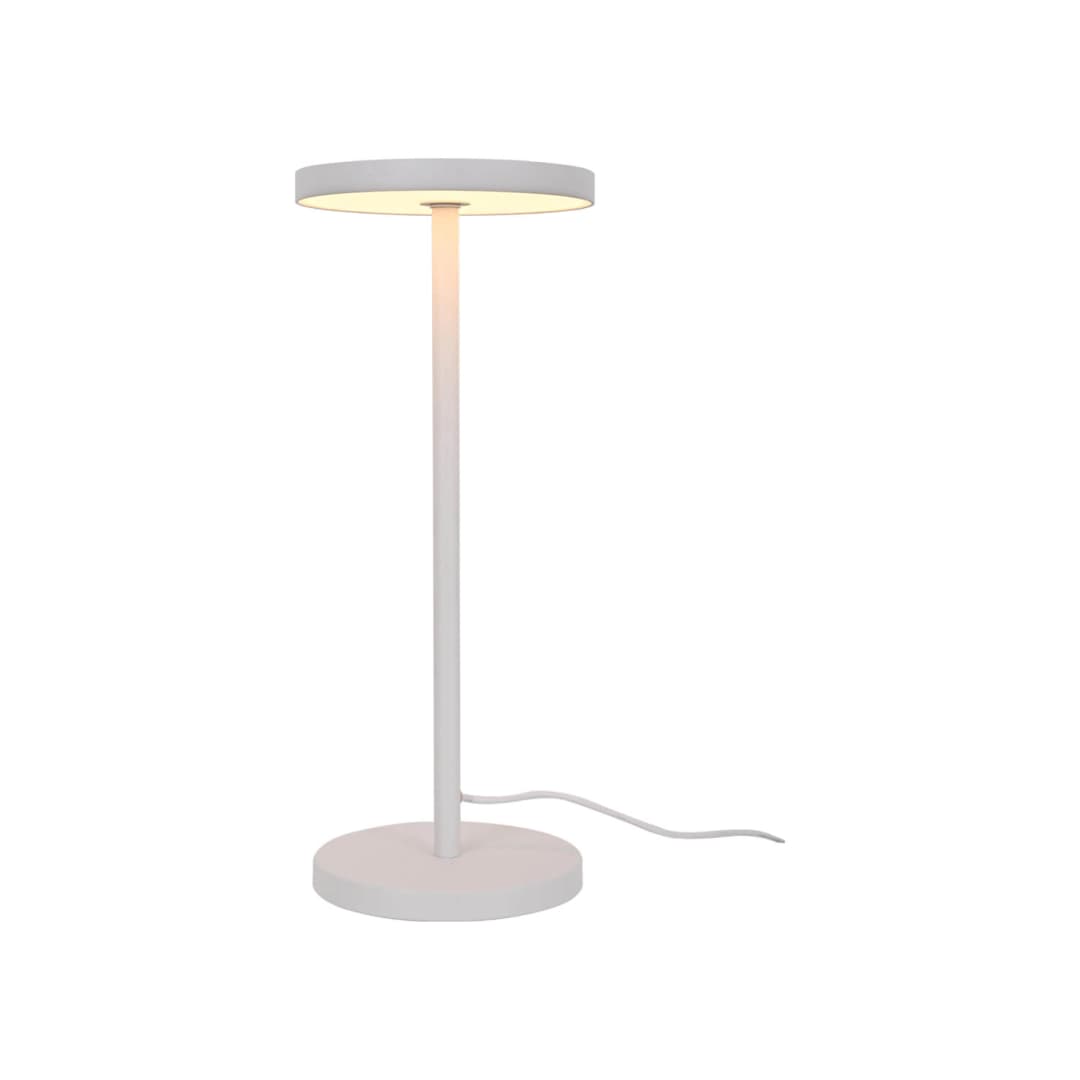 LÁMPARA DE MESA LED STUDIO BRUNO 9.4W LUZ CÁLIDA (3000K) BLANCA