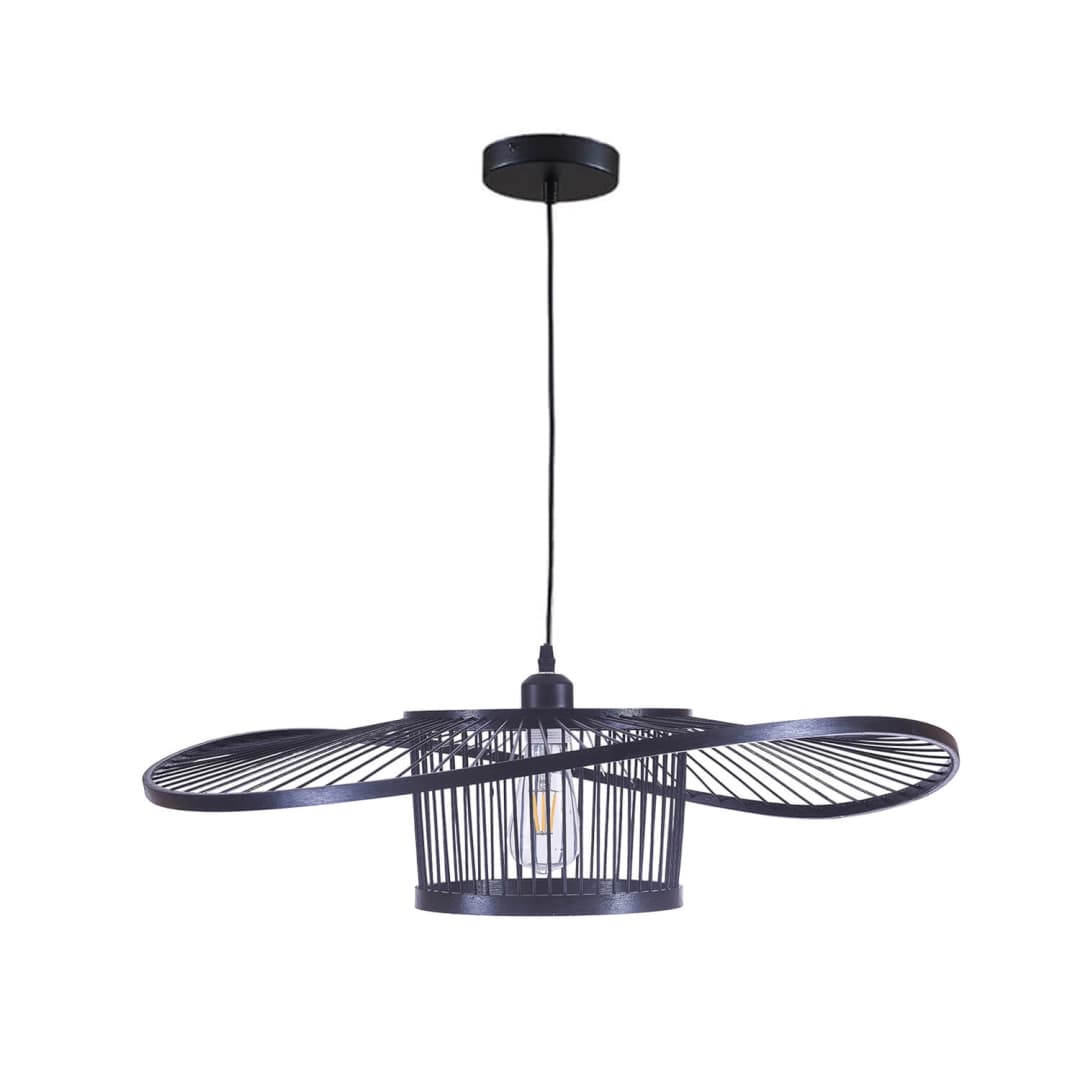 LÁMPARA COLGANTE LED STUDIO BOINA MEDIANA NEGRO