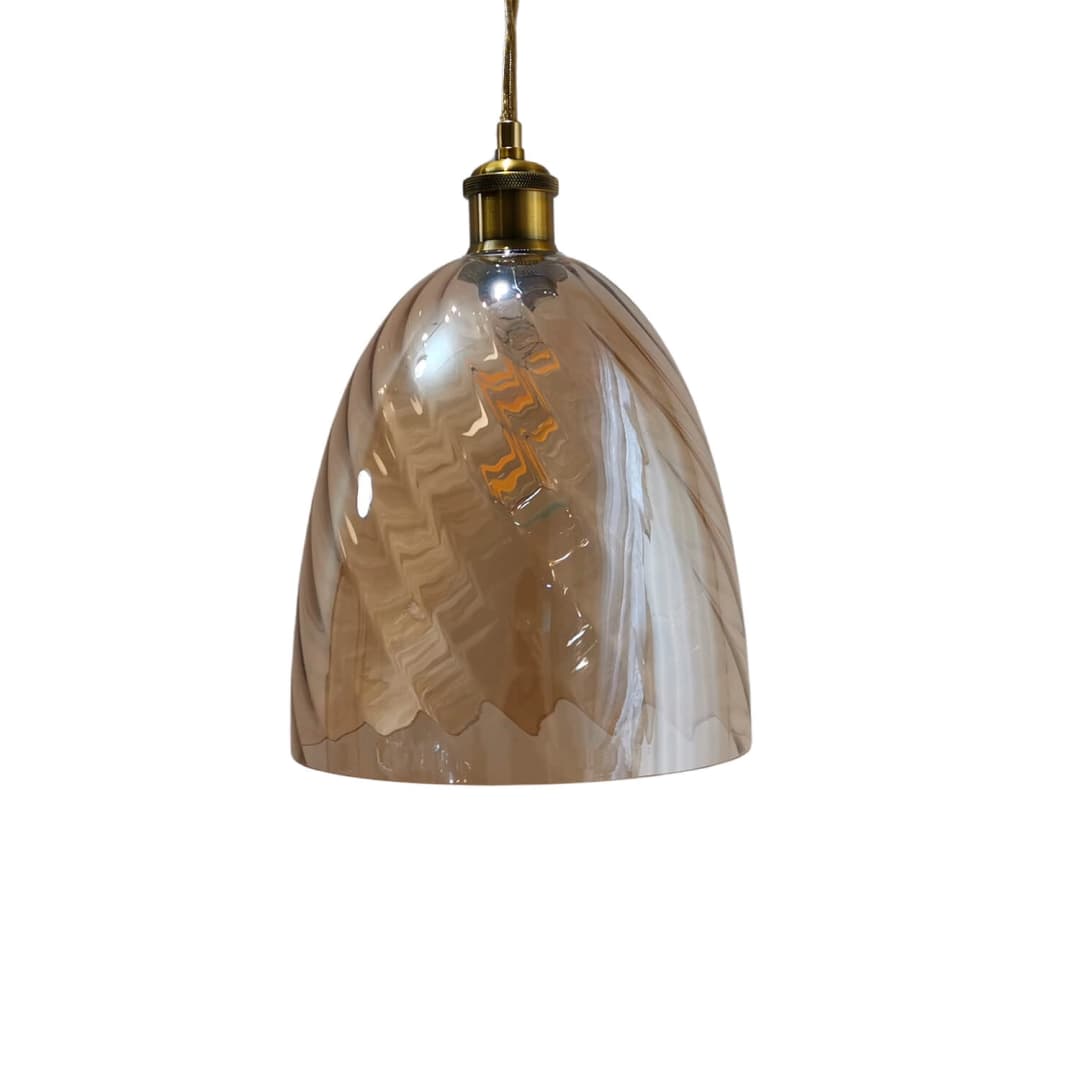 LÁMPARA COLGANTE LED STUDIO SERENA COPA (SIN AMPOLLETA E27) ÁMBAR