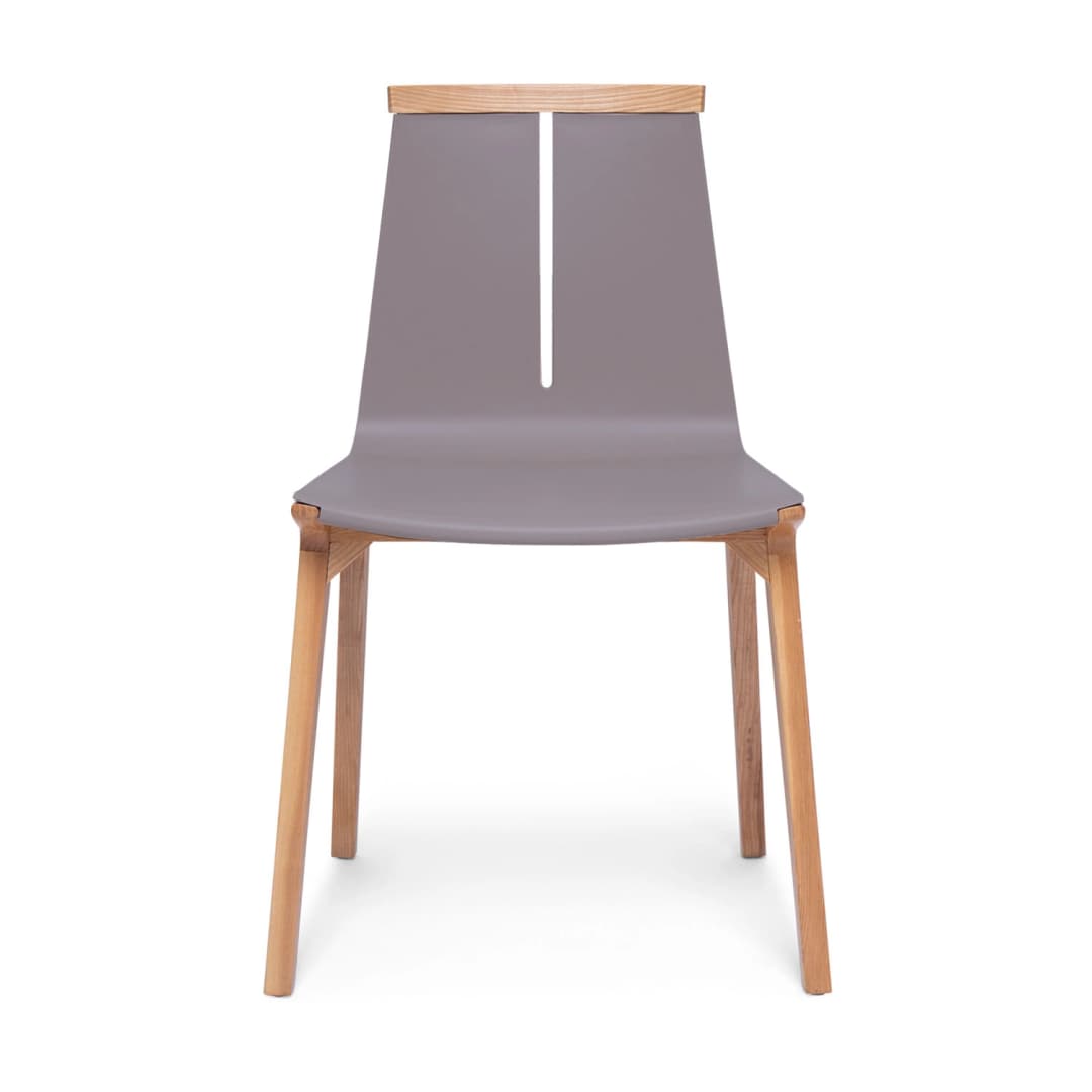 SILLA LED STUDIO KABUKI MADERA / GRIS