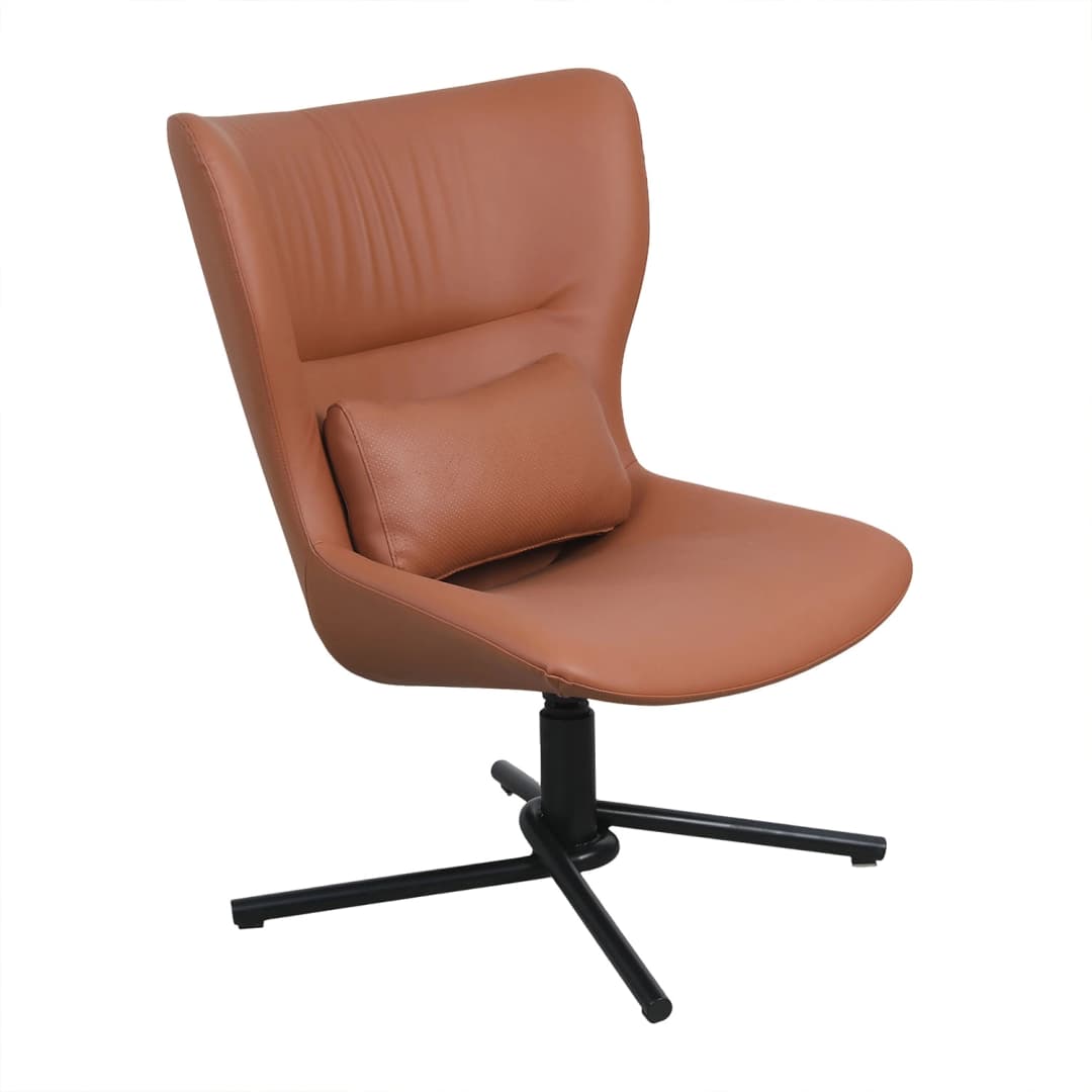 SILLÓN GIRATORIO LED STUDIO MILANO NEGRO / CAFÉ