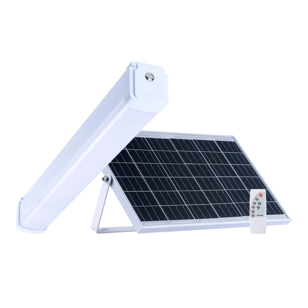 ESTANCO SOLAR PHILIPS ESSENTIAL SMARTBRIGHT WATERPROOF WT080C 15W LUZ NEUTRA (4000K) IP65 H7.5 6.7X65 CM BLANCO (911401888602)