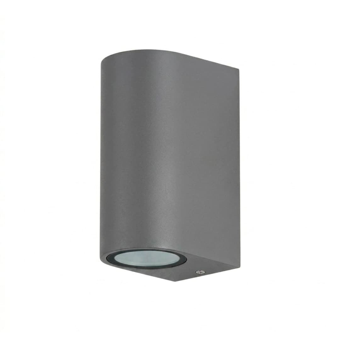 APLIQUÉ MURO LED STUDIO OLA BIFOCAL IP65 (NO INCLUYE AMPOLLETA GU10) GRIS MATE