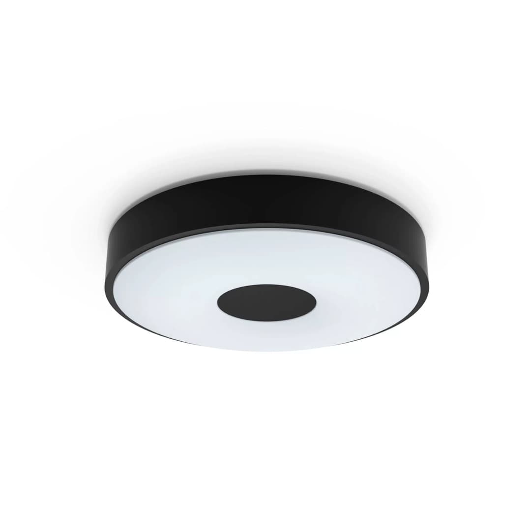 PLAFÓN PHILIPS COINER 24W LUZ CÁLIDA Ø38.9x8CM NEGRO (929004115601)
