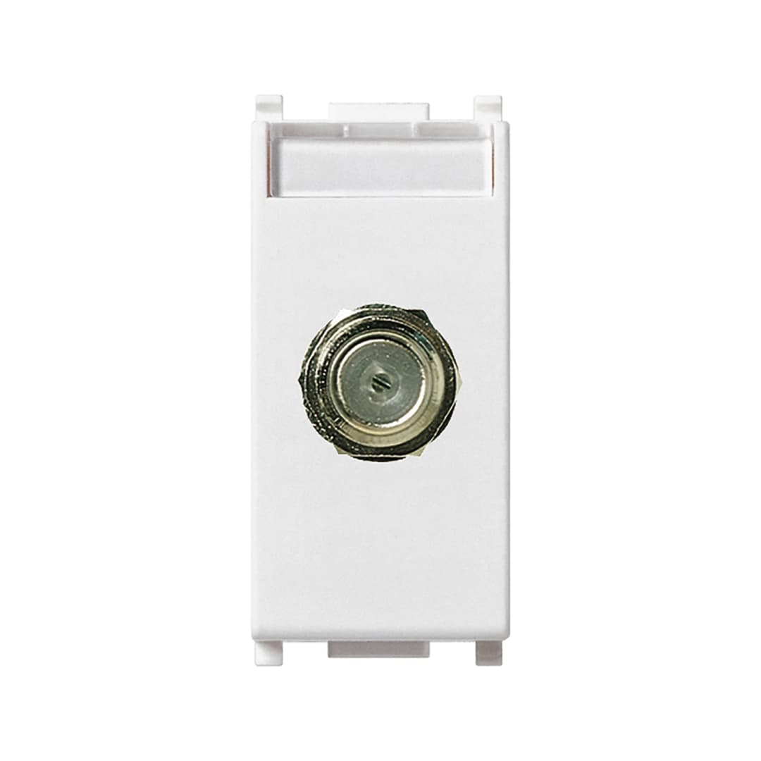 TOMA DE CONECTOR VIMAR PLANA TIPO F HEMBRA 1 MÓDULO BLANCA (14318)