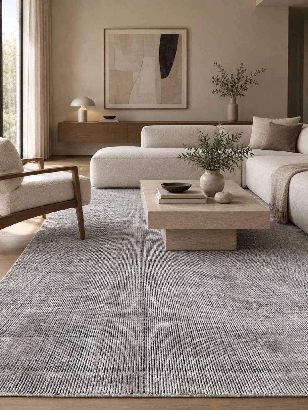 PREVENTA Alfombra Basanti Silver Black - 200X300